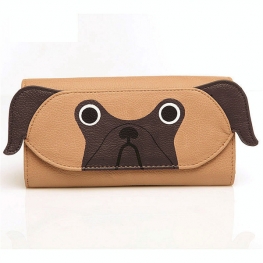 CUTE BAGS - WALLET - PU - TAN DOG SHAPE