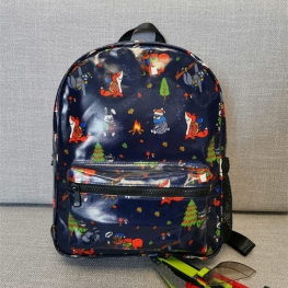 CUTE BAGS - COATED CANVAS - FOREST PRINT BACKPACK COATED CANVAS