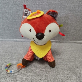 HANGER FOX WITH BALL RING PLUSH TOY FOR CHILD AND BABY