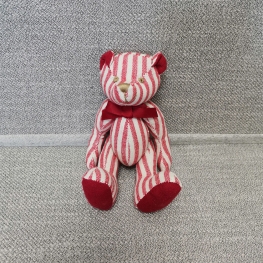 SCENTED BEAR BOW BENDABLE ARM STRIP COTTON TOY BOY GIRL