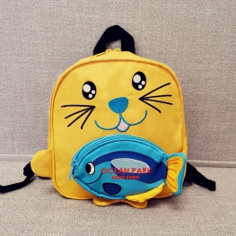  CUTE BAGS - POLYESTER & PU - POLYESTER CAT AND FISH BACKPACK