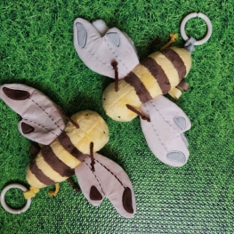 Bee with vibrator plush toy for baby