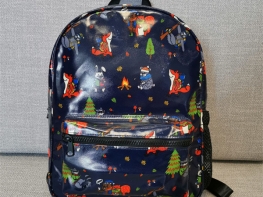 CUTE BAGS - COATED CANVAS - FOREST PRINT BACKPACK COATED CANVAS