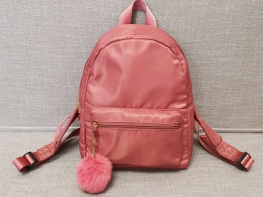 CUTE BAGS - POLYESTER - PINK SOFT NYLON BACKPACK