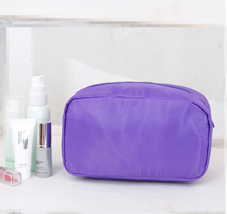 Nylon Lilac Cosmetic Pouch